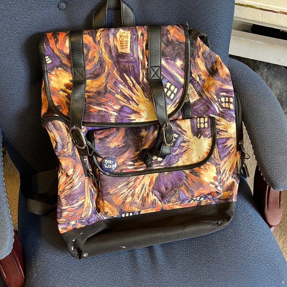 Doctor Who van Gogh backpack